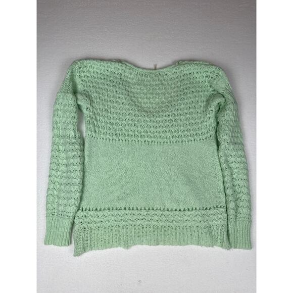 NWOT Free people crashing waves wool blend mint sweater womens S - Picture 9 of 9